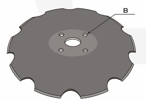 Disco frangizolle dentato - frangizolle,